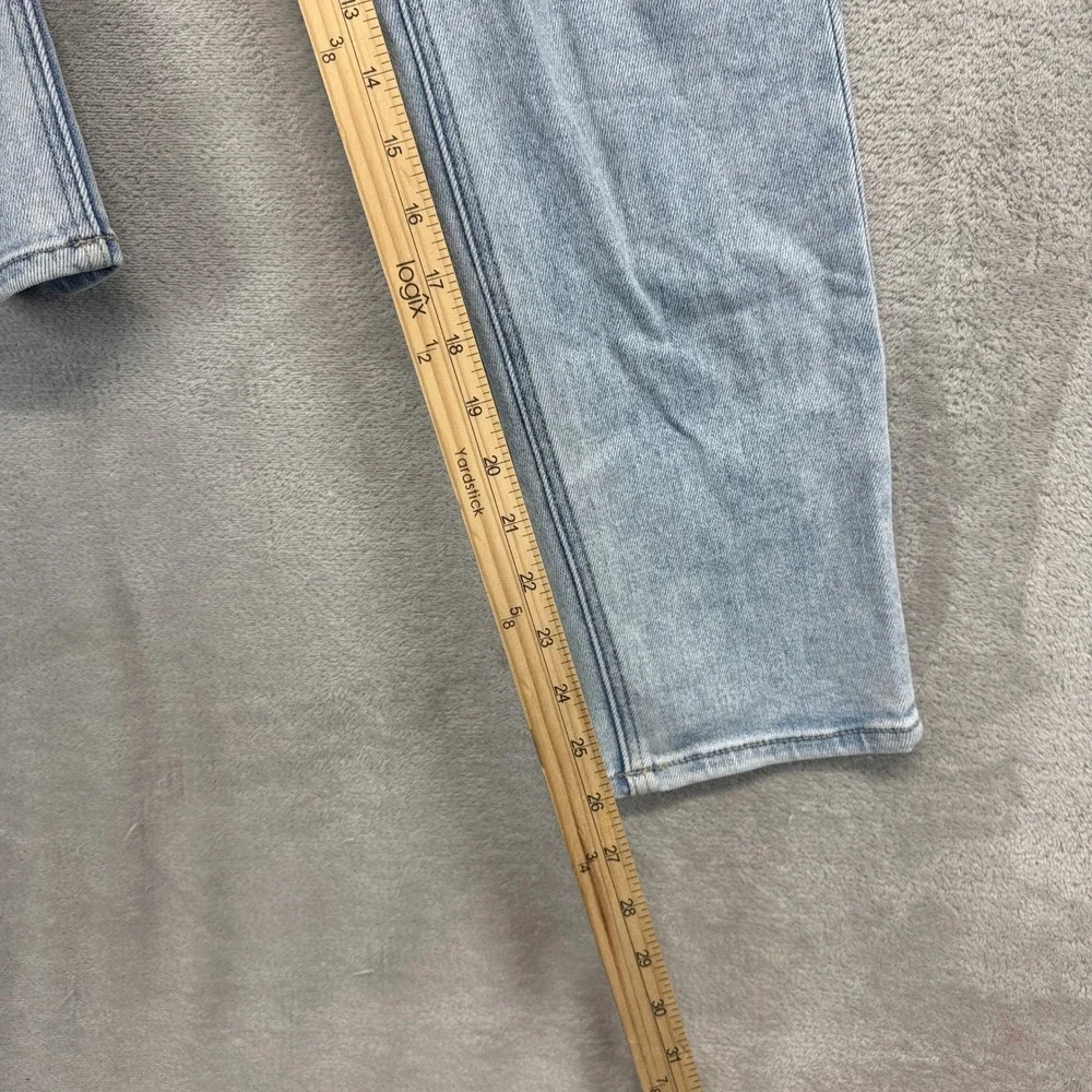 Hidden Los Angeles Jeans Women's 24 Zoey Mom Fit Light Blue Hi Rise Straight Leg